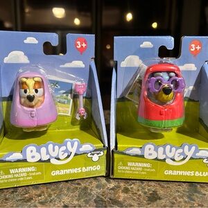 Grannies Bluey & Bingo as Janet & Rita Action Figure Set